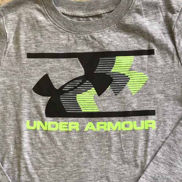 UNDER ARMOUR BOYS SIZE 4/4T LS TEE & PANT - Picture 3 of 7